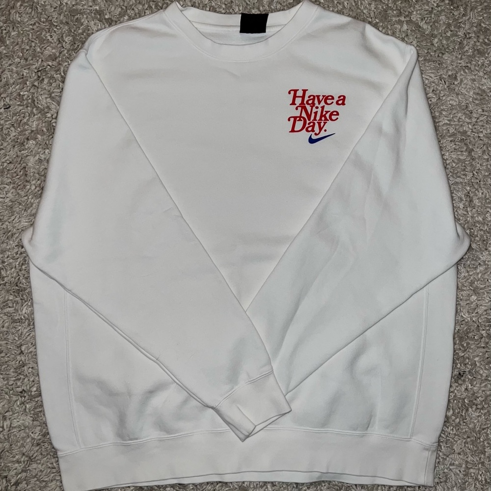 Dri Fit, Nike, Crew Neck, White, Soft, Thick Material